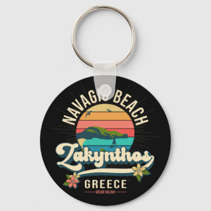 Navagio Beach, Zakynthos, Greece Keychain