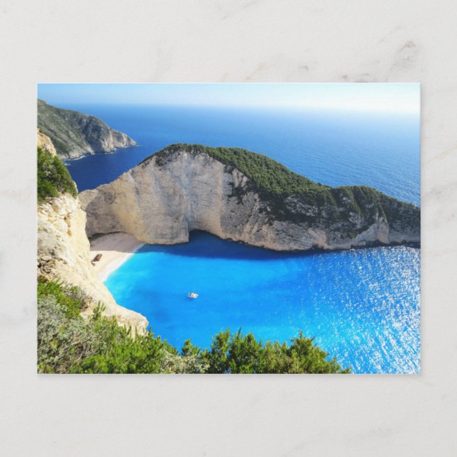 Navagio Beach, Zakynthos, Greece Postcard (Front)