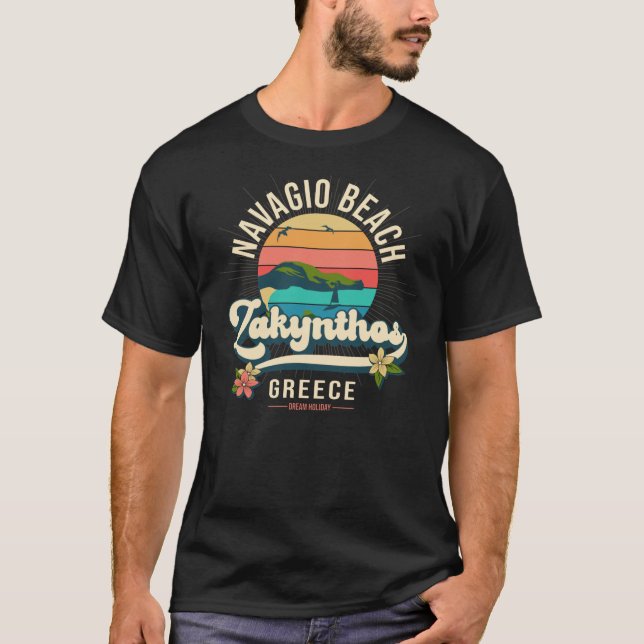 Navagio Beach, Zakynthos, Greece T-Shirt (Front)