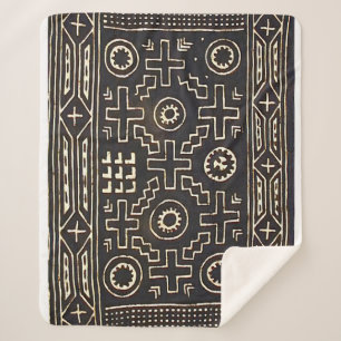 NAVAJO 1800s SADDLE BLANKET REPRINT SHERPA BLANKET