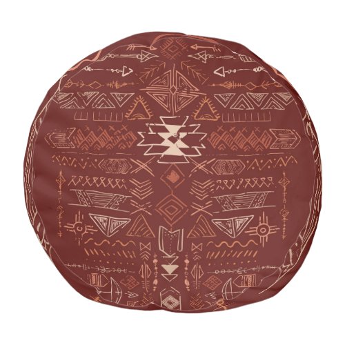 Navajo Aztec Ethnic Doodle Pattern Pouf