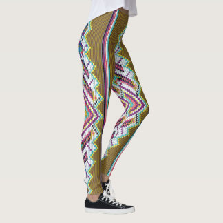 Navajo Bead Pattern Leggings