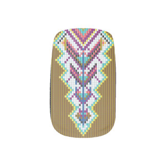 Navajo Bead Pattern Minx Nail Art