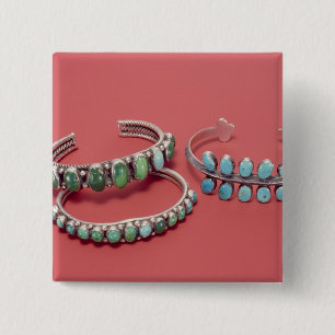 Navajo bracelets button