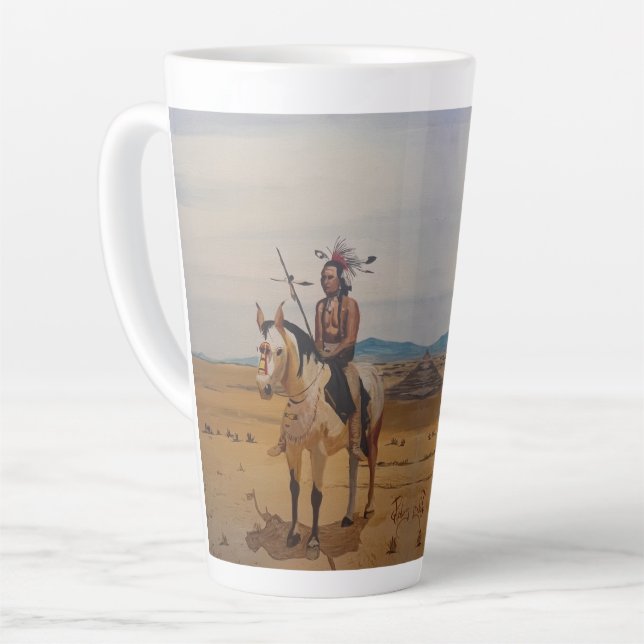 Navajo, by Gary Poling Latte Mug (Left Angle)