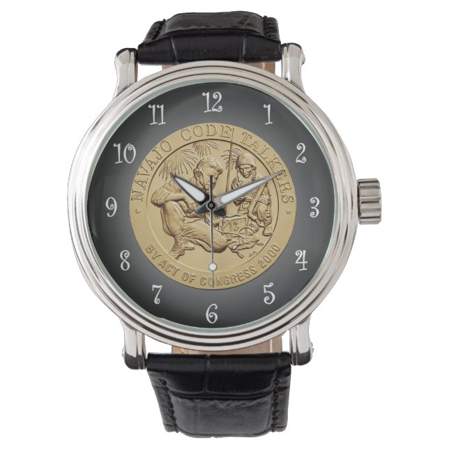 Navajo Code Talkers Bronze Medal ~  Watch (Front)