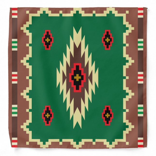 Navajo Design 10 Bandana (Front)