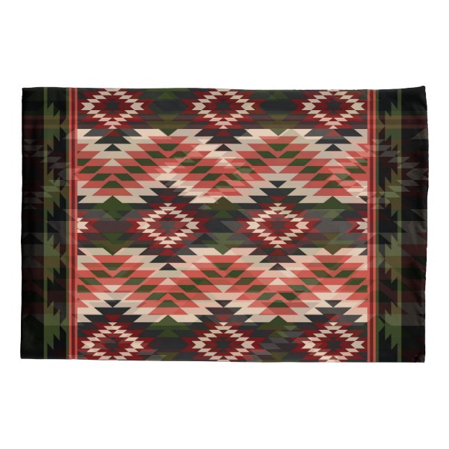 Navajo Design -11 Pillow Case (Back)