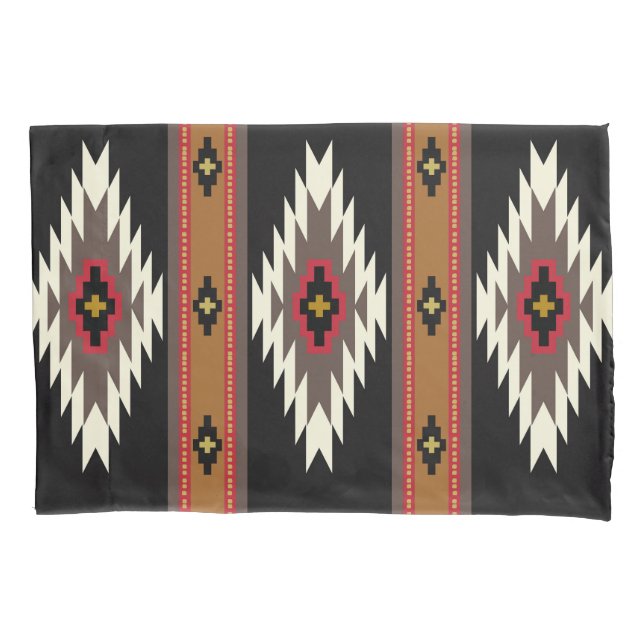 Navajo Design 7 Bandana Pillow Case (Front)