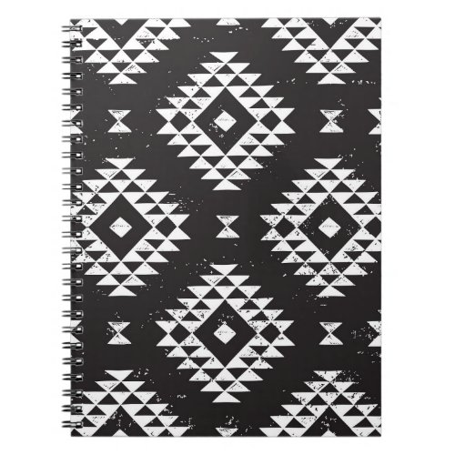 Navajo Geometric Black White Tribal Notebook