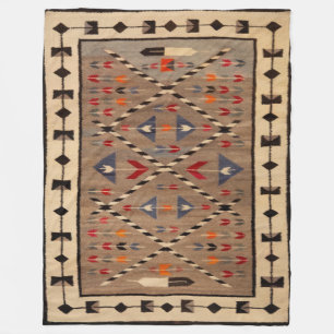 NAVAJO HORSE SADDLE BLANKET PRINT FROM 1900