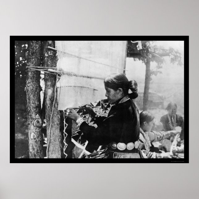 Navajo Indian Weaver 1912 Poster (Front)