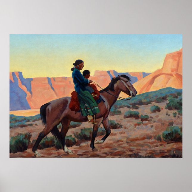 Navajo Mother, 1945 by Maynard Dixon Poster (Front)