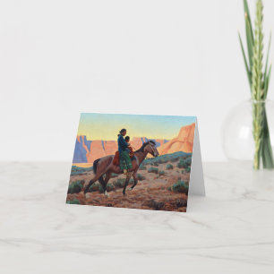 Navajo Mother by Maynard Dixon Letterpress Thank You Card