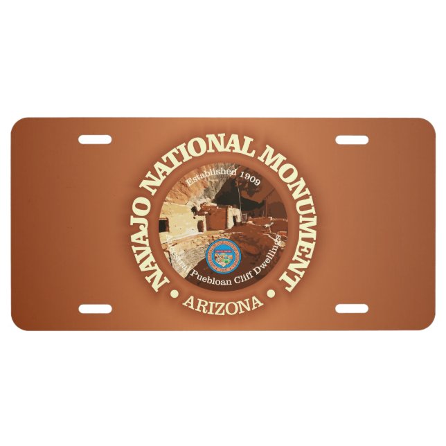 Navajo National Monument (NM) License Plate (Front)