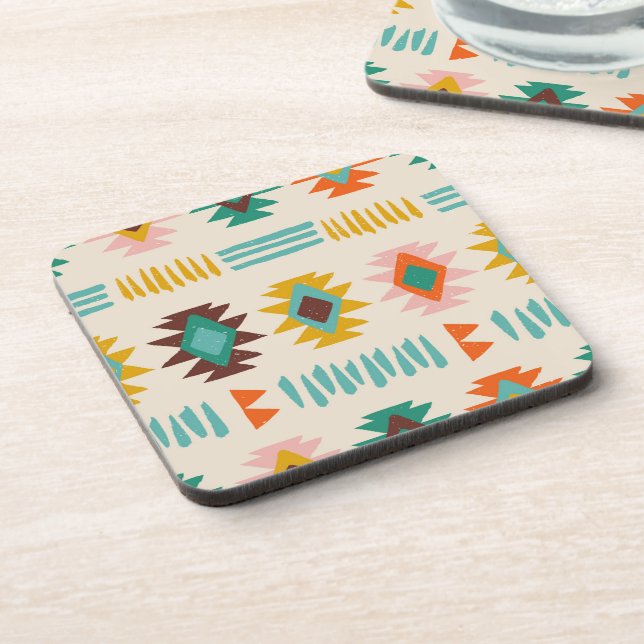 Navajo Native American Pattern Beverage Coaster (Left Side)