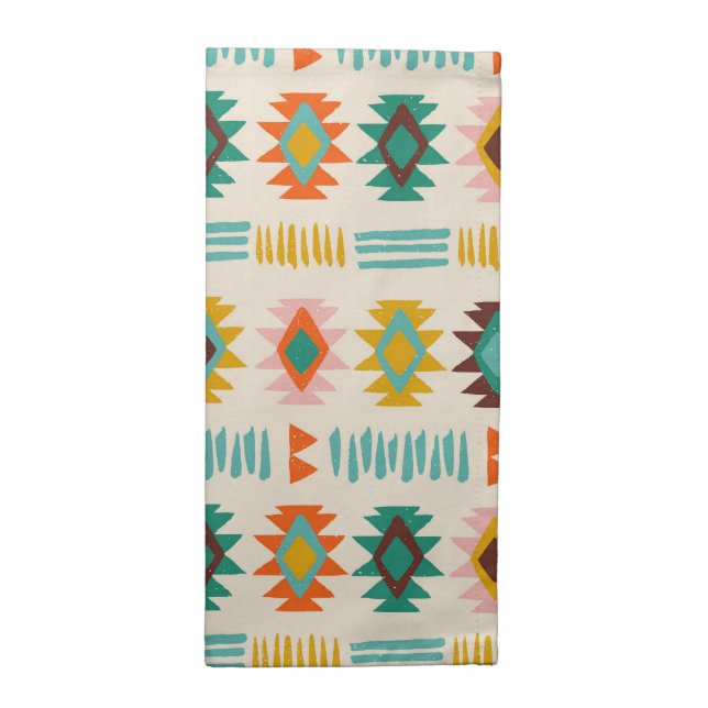 Navajo Native American Pattern Cloth Napkin (Half Fold)
