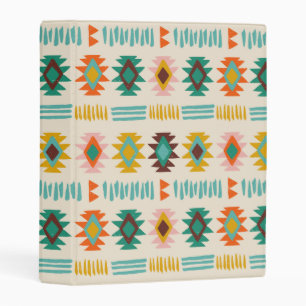 Navajo Native American Pattern Mini Binder