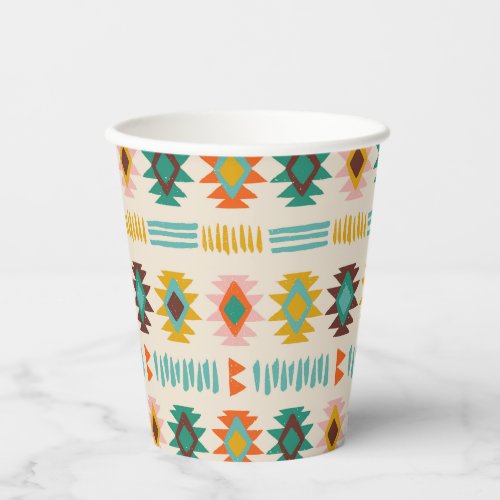 Navajo Native American Pattern Paper Cups