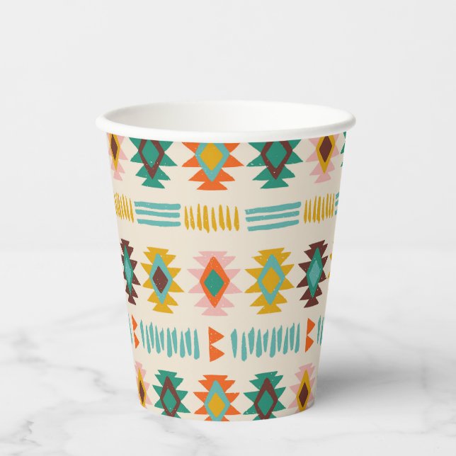 Navajo Native American Pattern Paper Cups (Front)