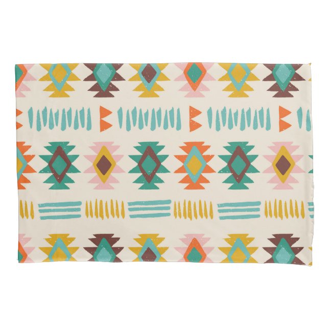 Navajo Native American Pattern Pillow Case (Front-Left)