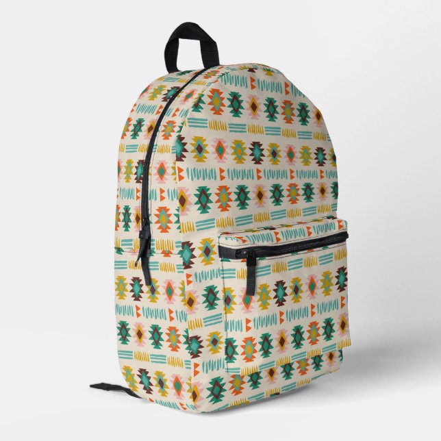 Native Print Backpack Southwestern Navajo Pattern Backpack School Bookbag Native  main image 4