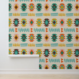Navajo Native American Pattern Wallpaper