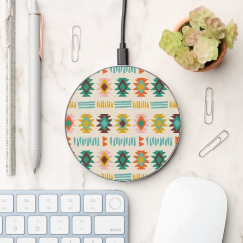 Navajo Native American Pattern Wireless Charger