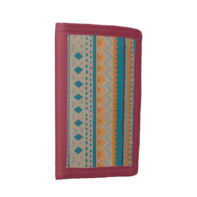 Navajo Native American Western Style  Trifold Wallet (Side)