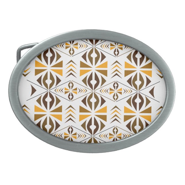 Navajo Oval Belt Buckle (Front)