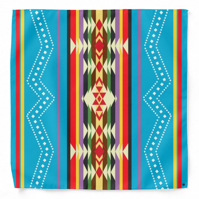 Navajo Pattern 1 Bandana (Front)