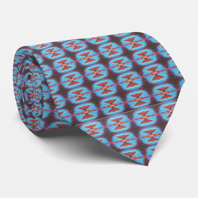 Navajo red rocks Thunder_Cove Neck Tie (Rolled)