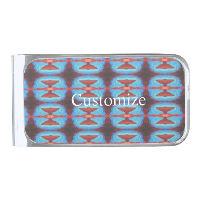 Navajo red rocks Thunder_Cove  Silver Finish Money Clip (Front)