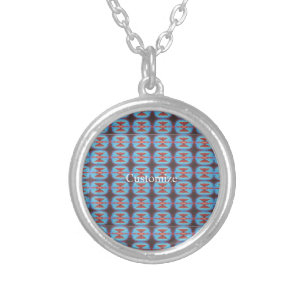 Navajo red rocks Thunder_Cove Silver Plated Necklace