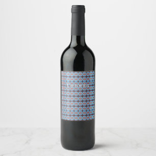 Navajo red rocks Thunder_Cove Wine Label