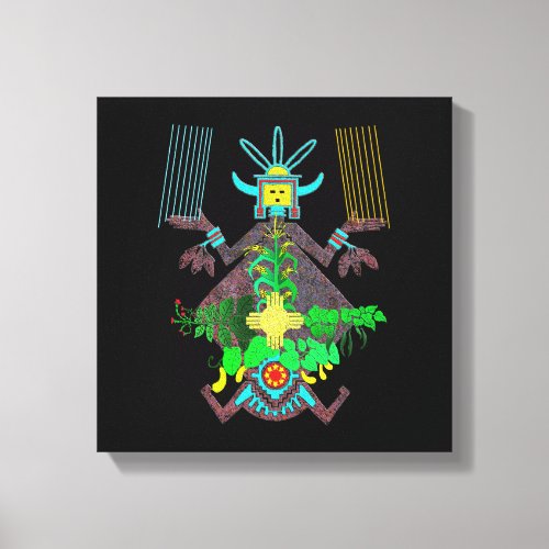 Navajo Sand Painting and Mythology Canvas Print