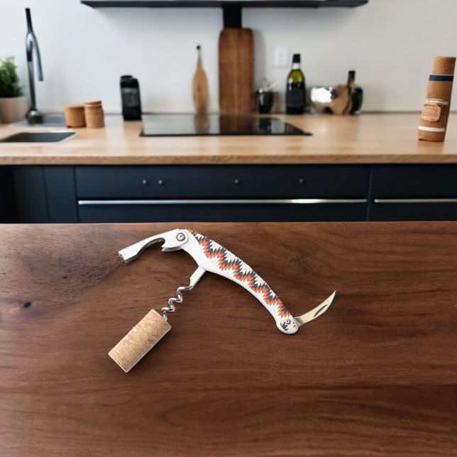Navajo Style Art Waiter's Corkscrew (Corkscrew Bottle Opener)