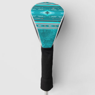 Navajo Tribal Turquoise Faux Leather Tool Golf Head Cover