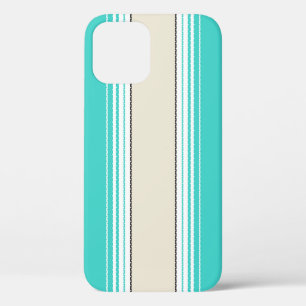 Navajo White, Turquoise Orange Mexican Blanket Ser iPhone 12 Case
