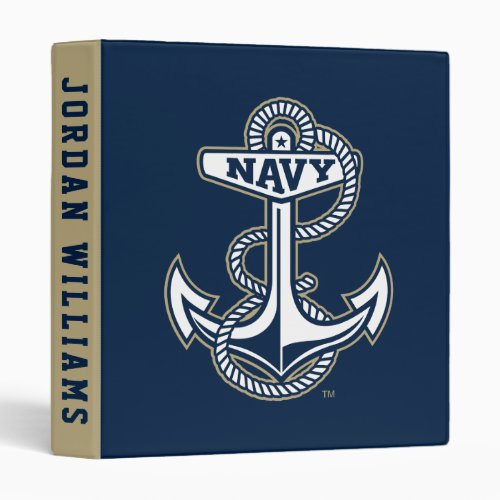 Naval Academy Anchor 3 Ring Binder