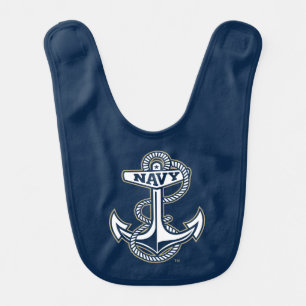 Naval Academy Anchor Baby Bib