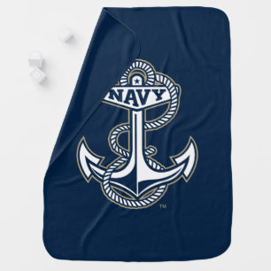 Naval Academy Anchor Baby Blanket