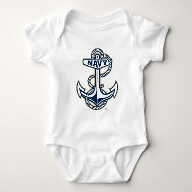 Naval Academy Anchor Baby Bodysuit (Front)