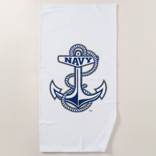 Naval Academy Anchor Beach Towel
