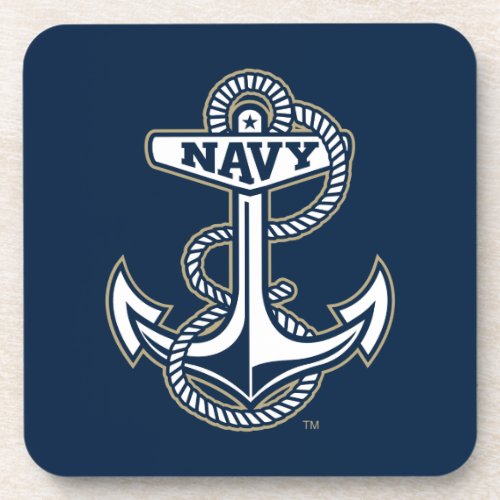 Naval Academy Anchor Beverage Coaster