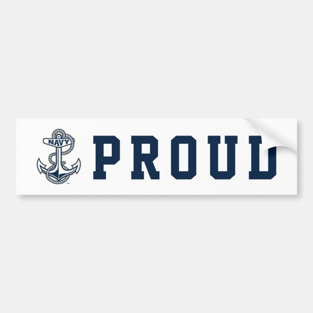 Naval Academy Anchor Bumper Sticker (Front)