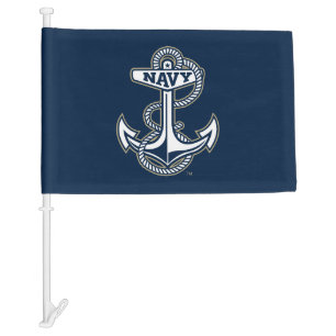 Naval Academy Anchor Car Flag