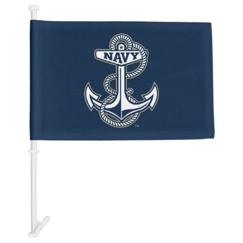 Naval Academy Anchor Car Flag