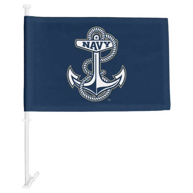 Naval Academy Anchor Car Flag (Front)