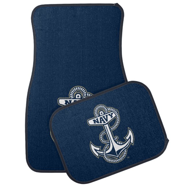 Naval Academy Anchor Car Floor Mat (Set)